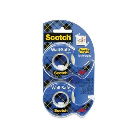 3M Commercial Tape;Wall-Safe;0.75in X600In 183DM2